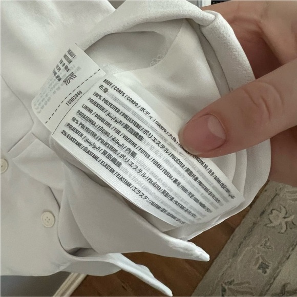 ABERCROMBIE AND FITCH Mara White Vest Size Large casual sleeveless everyday - Picture 3 of 4